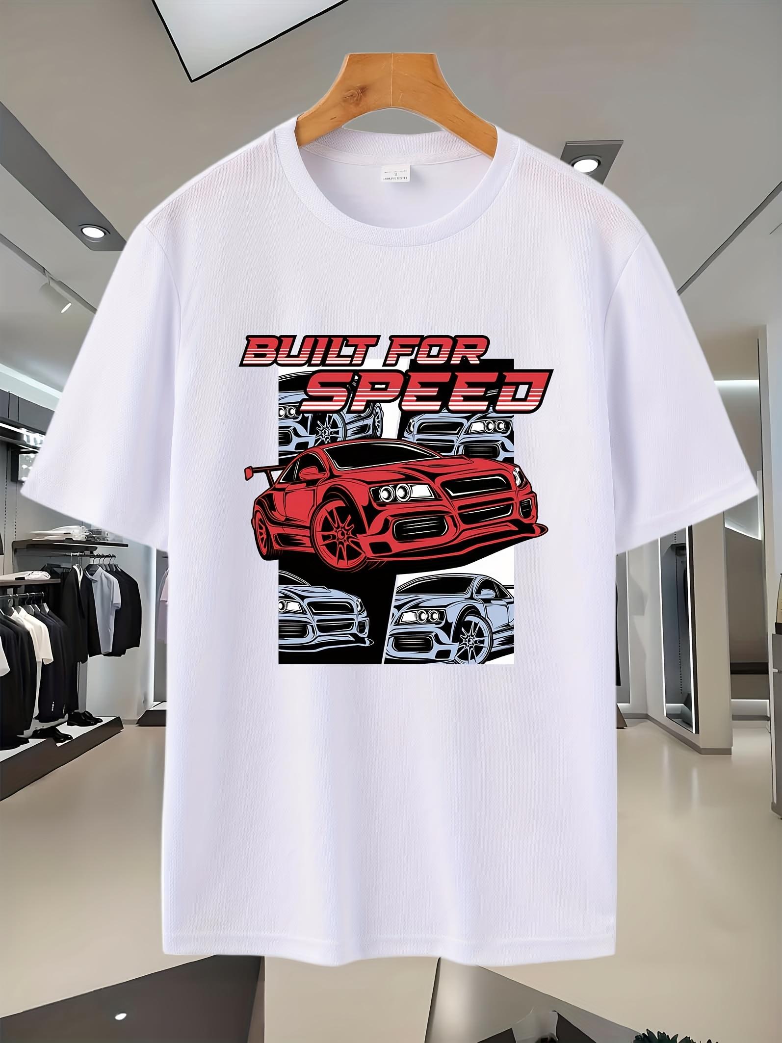 60C Sporty Graphic Print T-shirt - Breathable Mesh Fabric XXXL