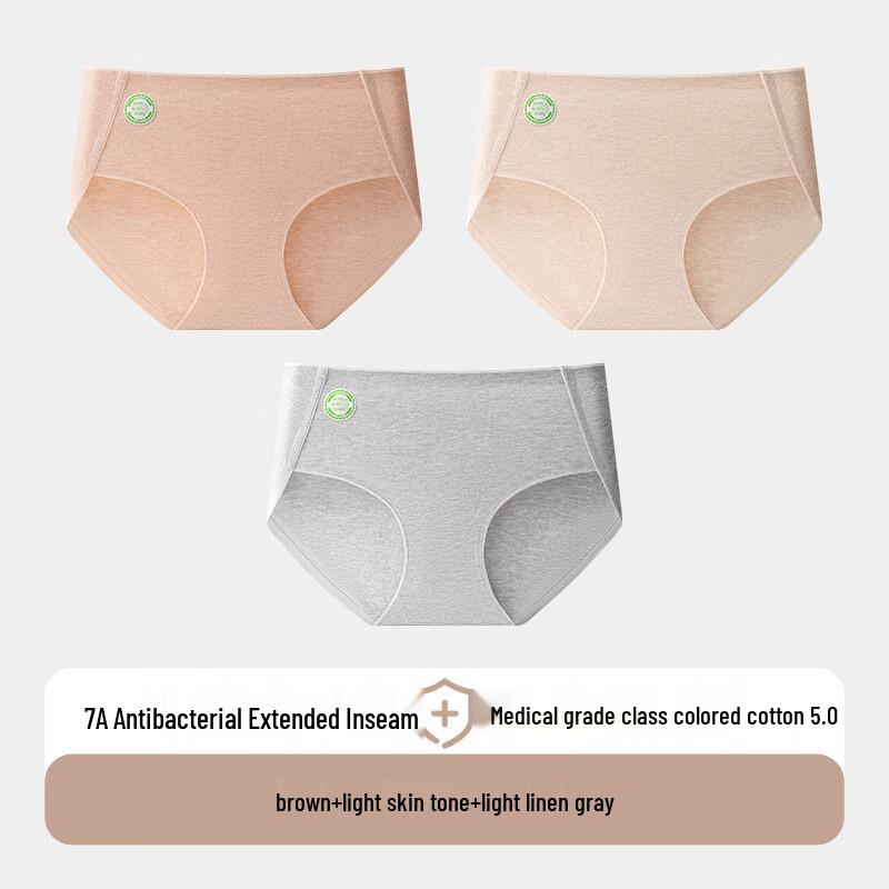 Yuzhaolin Women's Antibacterial Seamless Briefs 3-Pack