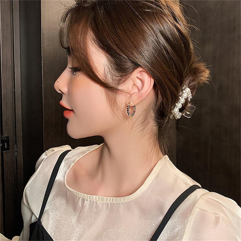 Ohrringe Vintage Matte Hängeohrringe für Frauen Metall 2022 Trendschmuck