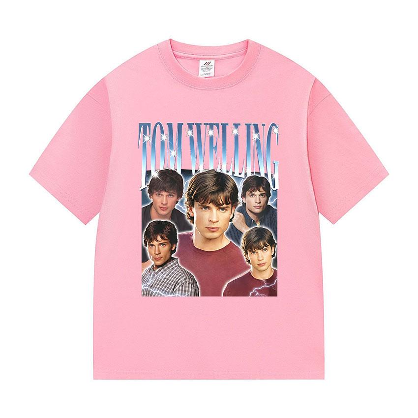 Funny TV Show Tom Welling Meme T Shirt Unisexs Clothing ONeck Fashion Short Sleeve Tshirts Unisex Oversized Vintage Cotton Tshirt