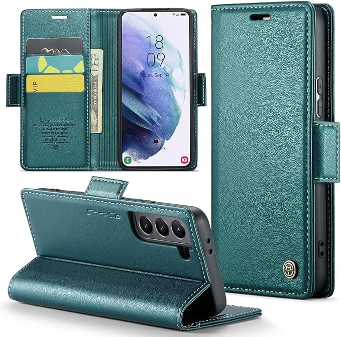 For Samsung Galaxy S21  Plus 5G Wallet Case with [RFID Blocking] Card Holder Magnetic Kickstand,Leather Flip Protective Case Wallet
