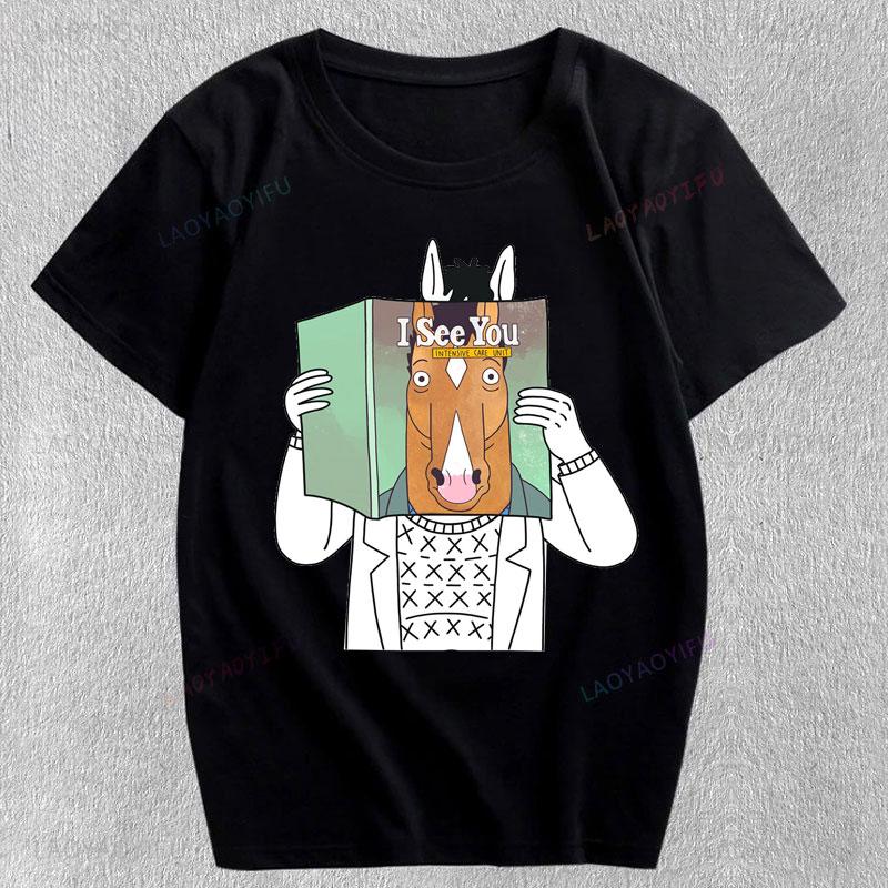 

BoJack Horseman Graphic T Shirts Student Kids Oversided Cheap Polyester Streetwear Harajuku Shoujo Girl Style Unisex Clothing 5XL різнокольоровий