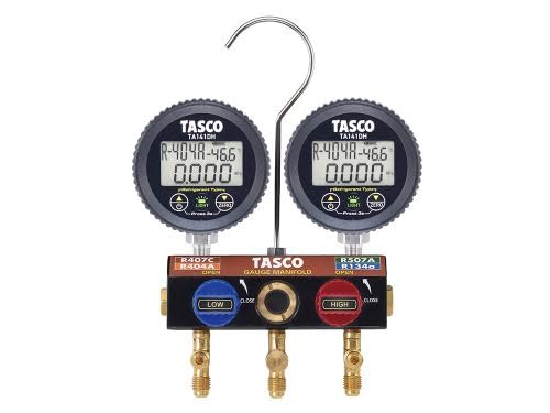 Ichinen TASCO TA124HW Ball Valve Type Digital Gauge Manifold (Ichinen Tasco)