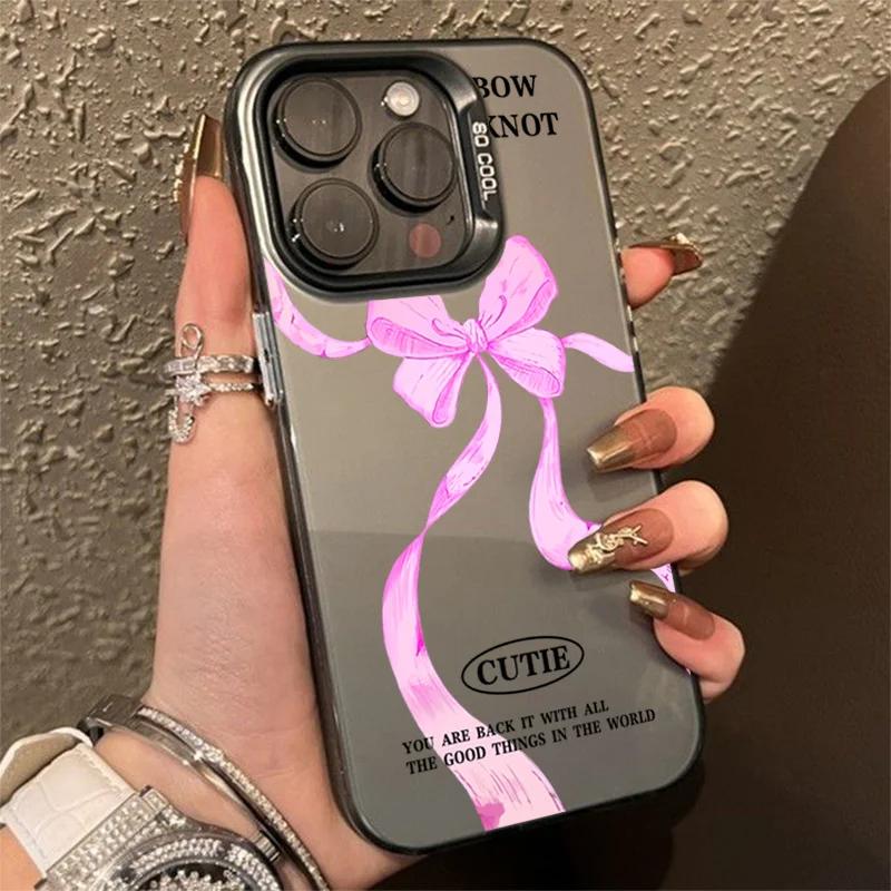 Luxury Silk Bow Glitter IMD Case for  POCO X6 X5 F6 F5 M6 Pro Mi 13T 12T 11T 14 13 12 11 Lite 5G NE 14T Pro Cover Cases