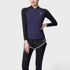 Anta Color Block Round Neck Long Sleeve Sports Two Piece Swimsuit Women Swimsuit Deep-Blue Basic-Black 1824532489-2