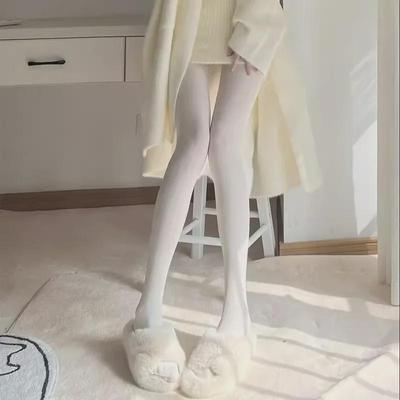 Pure Desire Damen Netzstrümpfe Milchy White - Japanischer Loli Style Tanzsocken