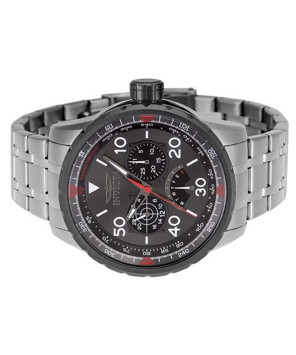 Invicta Aviator - Orologio Uomo 48mm: Acciaio, Quadrante Blu, Movimento Quarzo E Impermeabile 10 ATM - 2