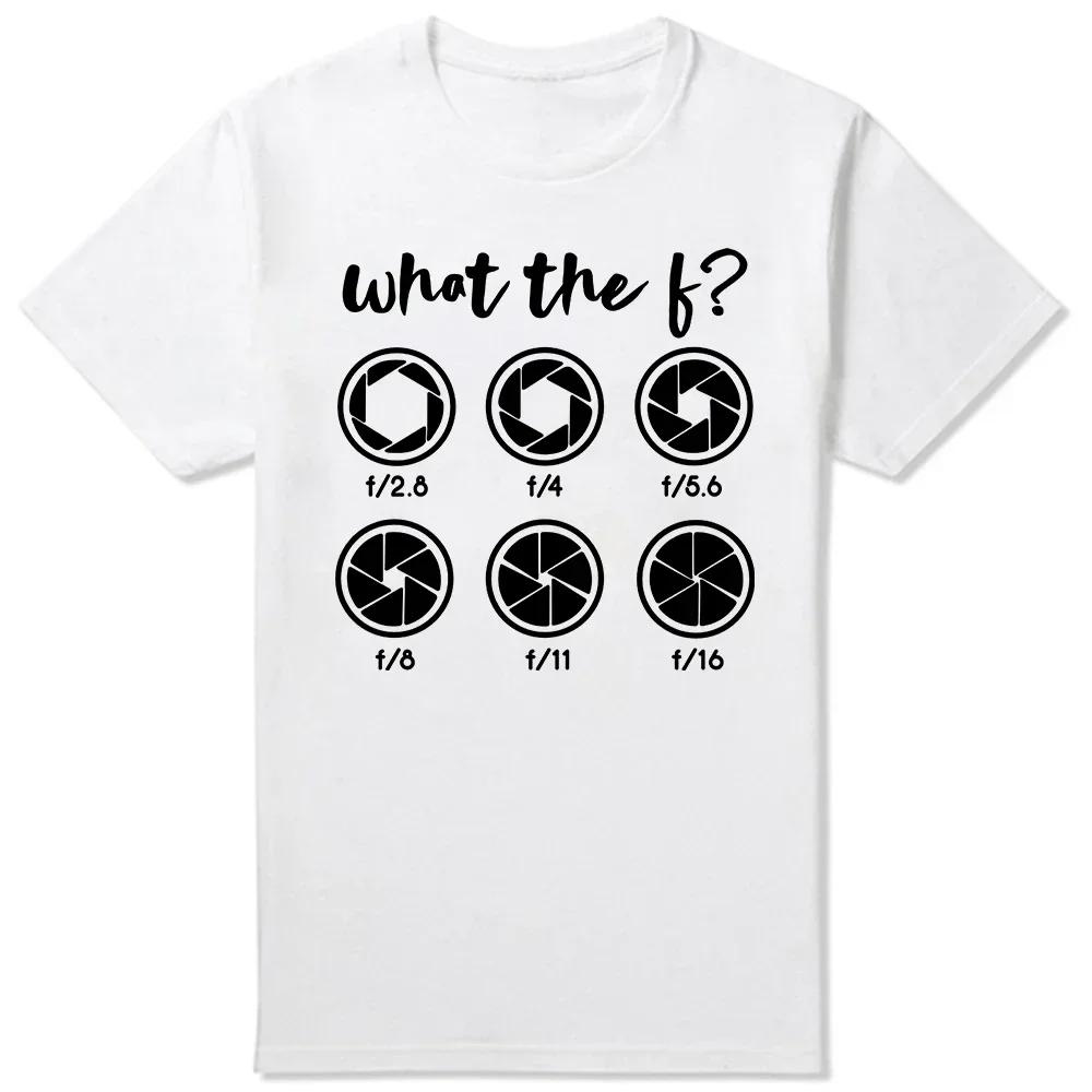 Short Sleeve Photographer T Shirts Camisetas What The F Photography Camera T-Shirt Birthday T Shirt hentai