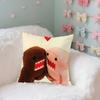 Cute DDomo Kun Case Plush Fabric Soft Pillowcase Double Sided Print Cushion Cover Household Gifts