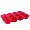 12-Hole Round Silicone Cake Mold for Muffins, Jelly, Pudding, Candle Making