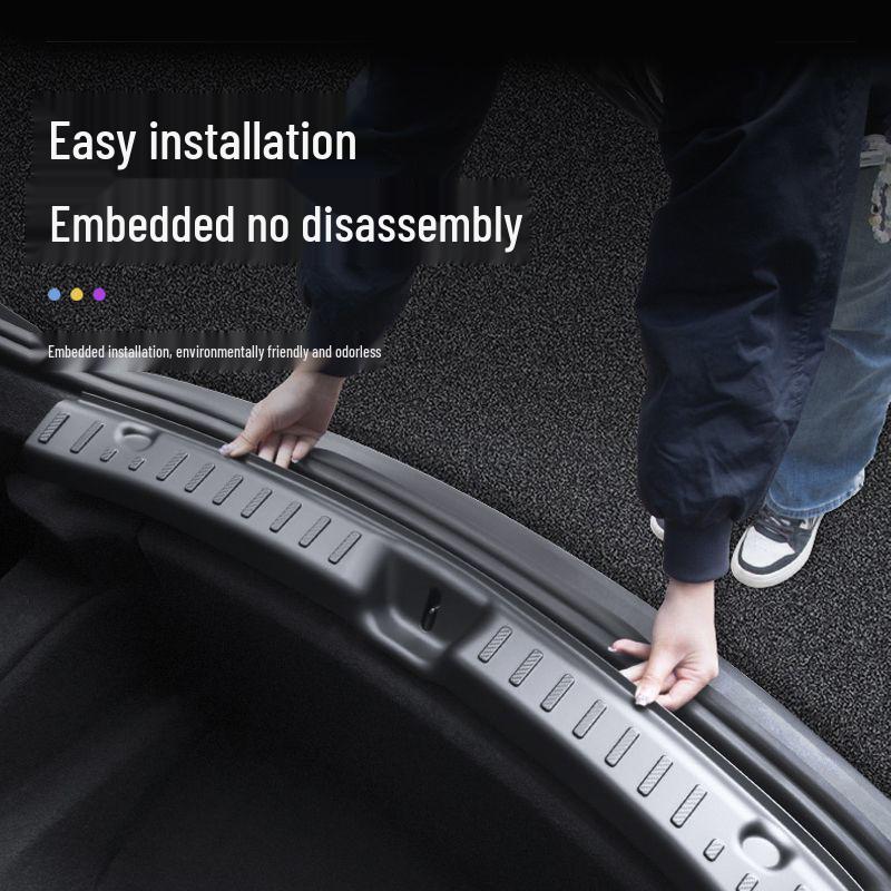 Tesla Model Y/3 Trunk Sill Strips - High-Quality Upgrade for Refreshed Models