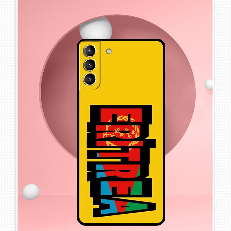 

Чехол с флагом Эритреи для Samsung Galaxy S24 S23 S22 Ultra Note 10 Plus Note 20 S9 S10 S20 S21 FE задняя крышка Galaxy S21 FE