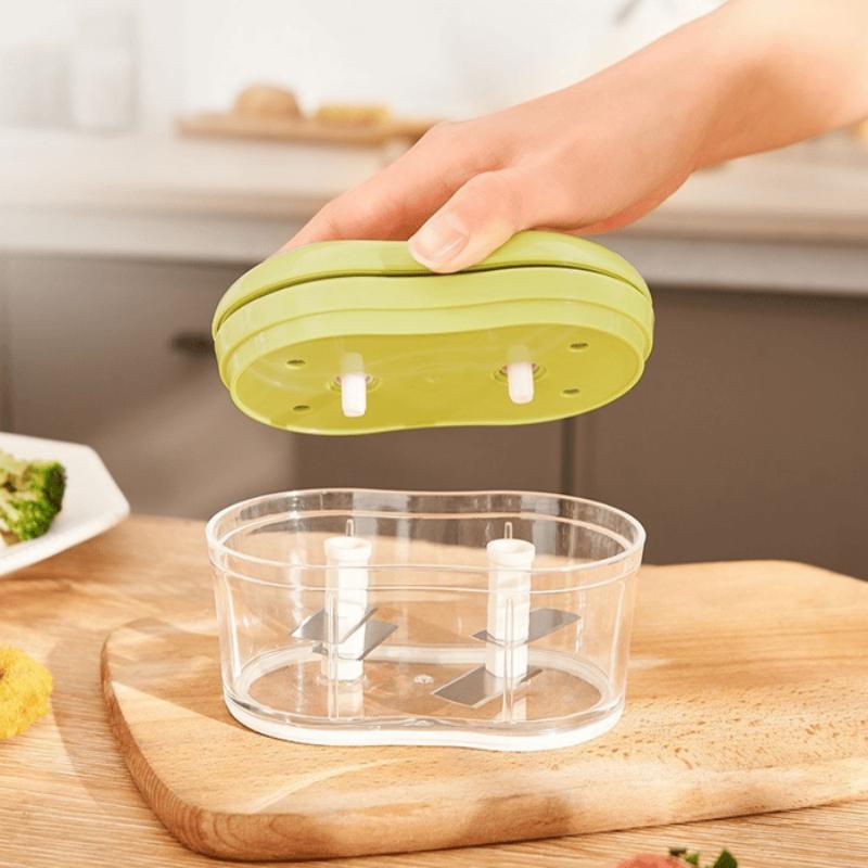 Manual Garlic Cutter Multi-Functional Hand-Pushed Garlic Masher Detachable Easy To Clean Vegetable And Fruit Chopper