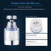 Household Faucet Filter Splash-proof Head Shower Water Filter Universal Kitchen Tap Water Booster Extension Extender