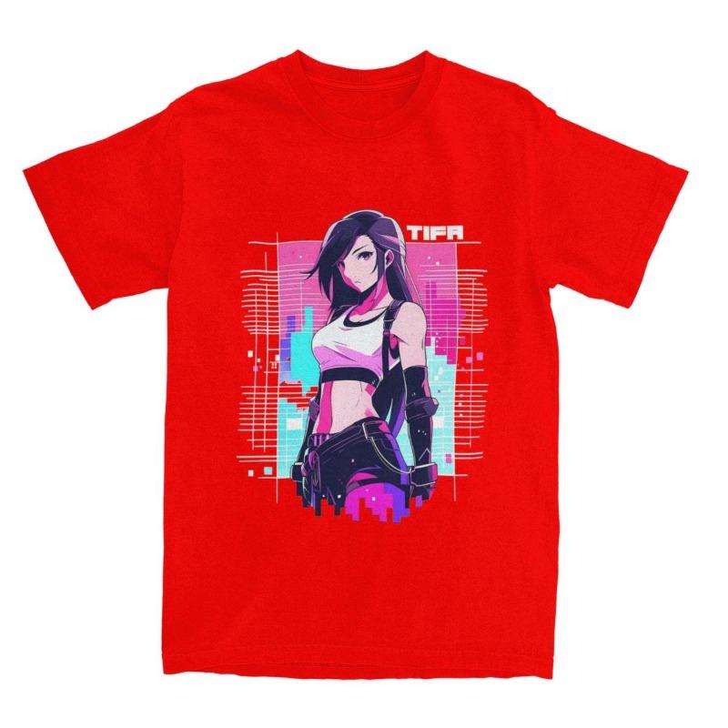 Women's Synthetic Portiva Lockhart T-shirt Final Fantasy Cotton Top Cool Short Sleeve Crewneck T-shirt, Women's Top T-shirt