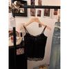 Kumikumi Pure Desire Style Lace Stitching Sexy Temperament Cami Women Summer Slim fit Slimming Versatile Top