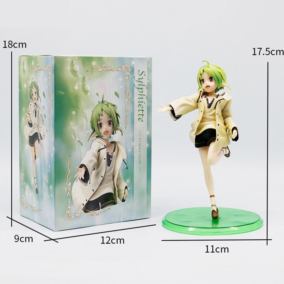 New 17.5CM Anime Jobless Reincarnation Sylphiette Greyrat Action Figure Desktop Decorations Kawaii Girl Figures Dolls Gift