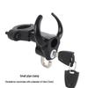 Electric Bicycle & Motorcycle Helmet Lock with Safety Buckle and Key Hook
