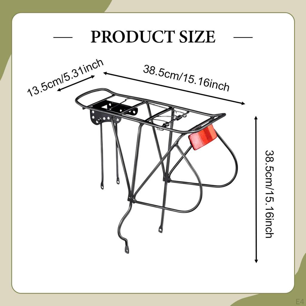 Gepäckträger, Befestigung am Rücksitz, Befestigungsoption für Radfahrer