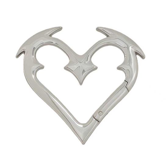 

Карабін у формі серця Ретро-стиль Готичний металевий брелок Легкий карабін із застібкою для ключів Сумок Рюкзаків A