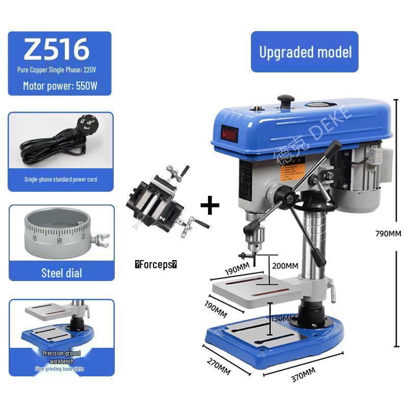 Deke Z516BC 16mm High Power 750W Bench Drill Press & Mill Machine