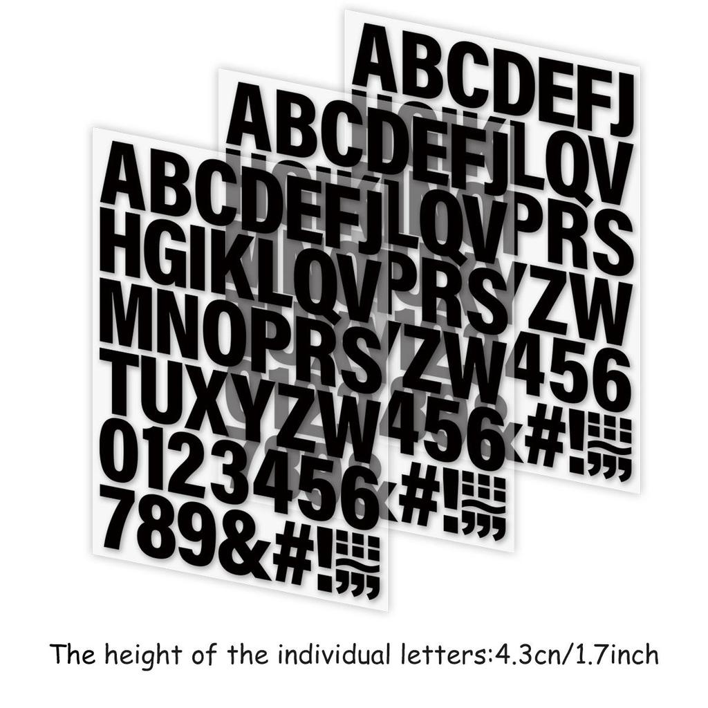 Black Letters A-Z 0-9 Stickers Decals Hot Diy A-Level Washable Thermal Press Vinyl Hoodies Tops Clothes Stickers