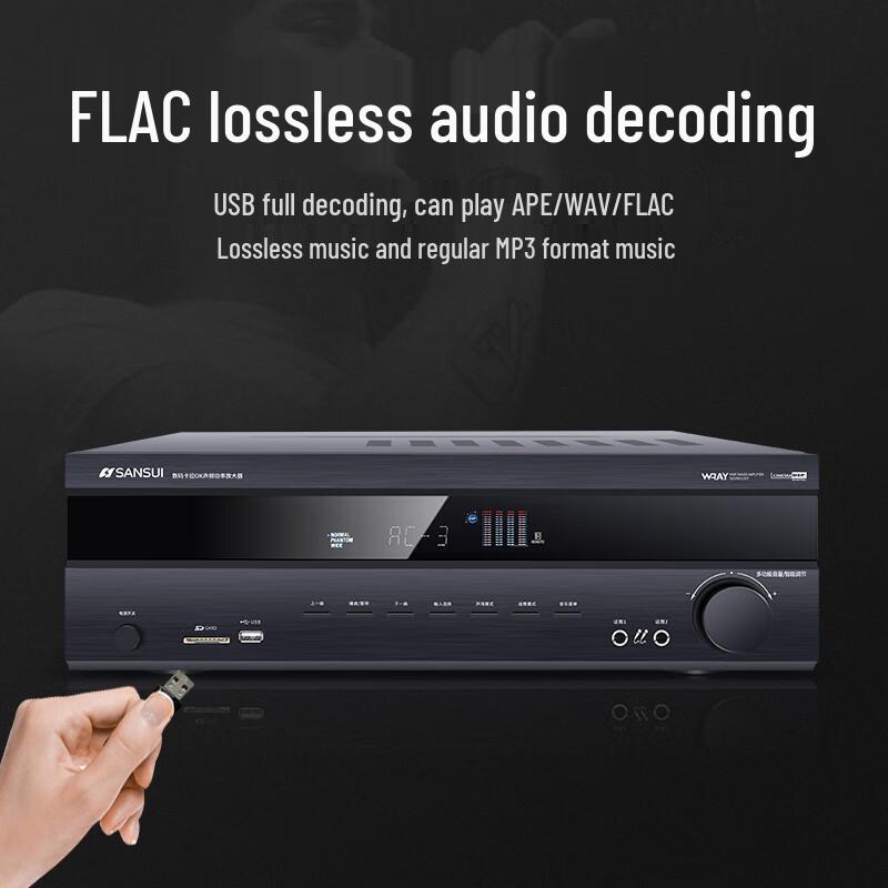 Sansui UX66 5.1-Channel Home Theater AV Amplifier