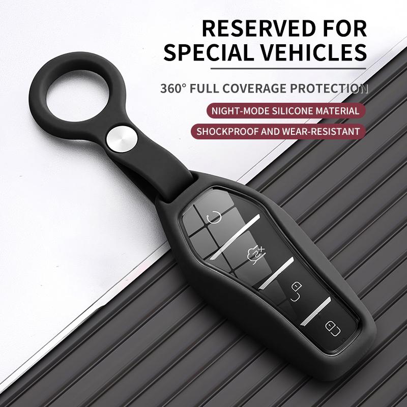 Liquid Silicone Rubber Car Key Case Cover For BYD Han Yuan UP Qin Pro EV Dolphin Song Plus DMI Seagull Seal 06 Escort 7 Tang L