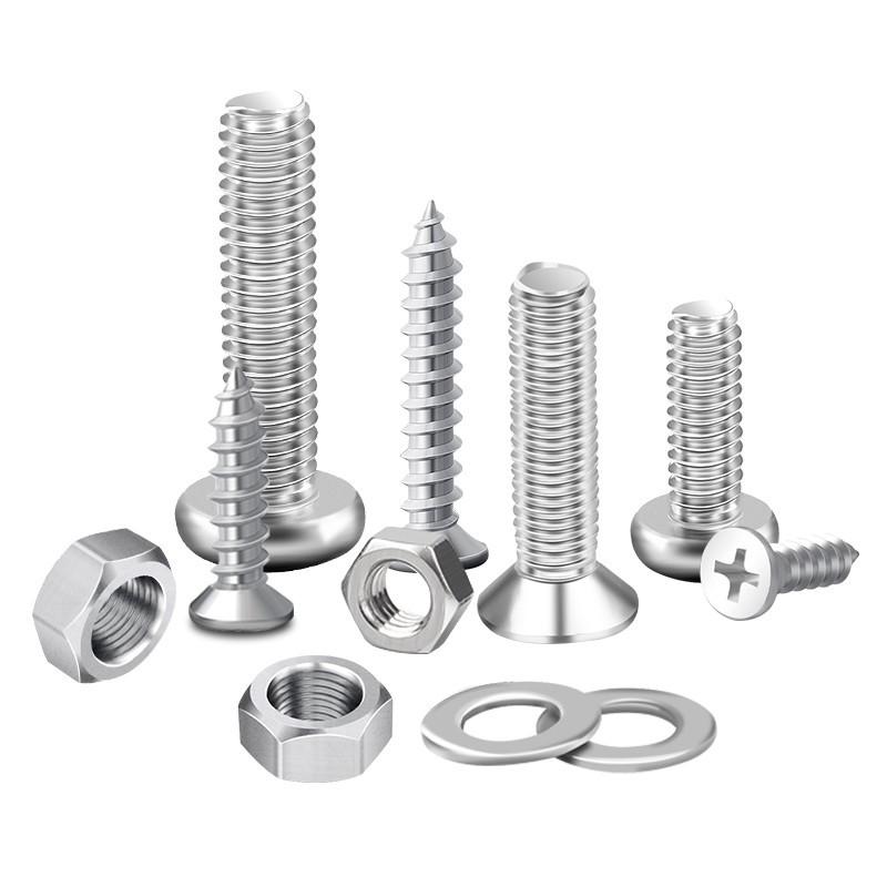 Baolian Phillips Pan Head Self-Tapping Screw Set with Nut Cap & Washer (Sizes M2-M6)