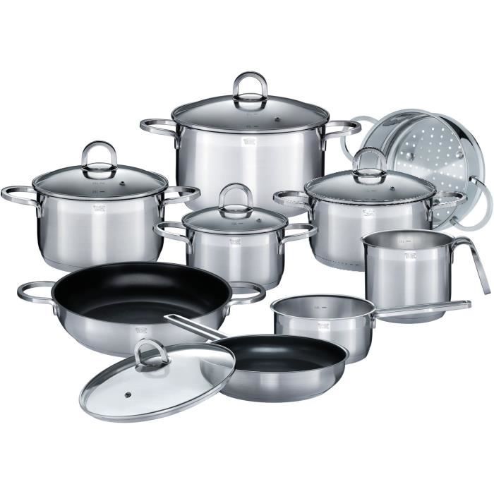 Cookware Set - Induction - GSW - ALARA - Solid 18/10 Stainless Steel - 14 Pieces