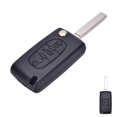 3 Buttons Flip Car Key Protection Shell Fob For Peugeot 407 307 308 607 Ce0523 Key Cover Accessories
