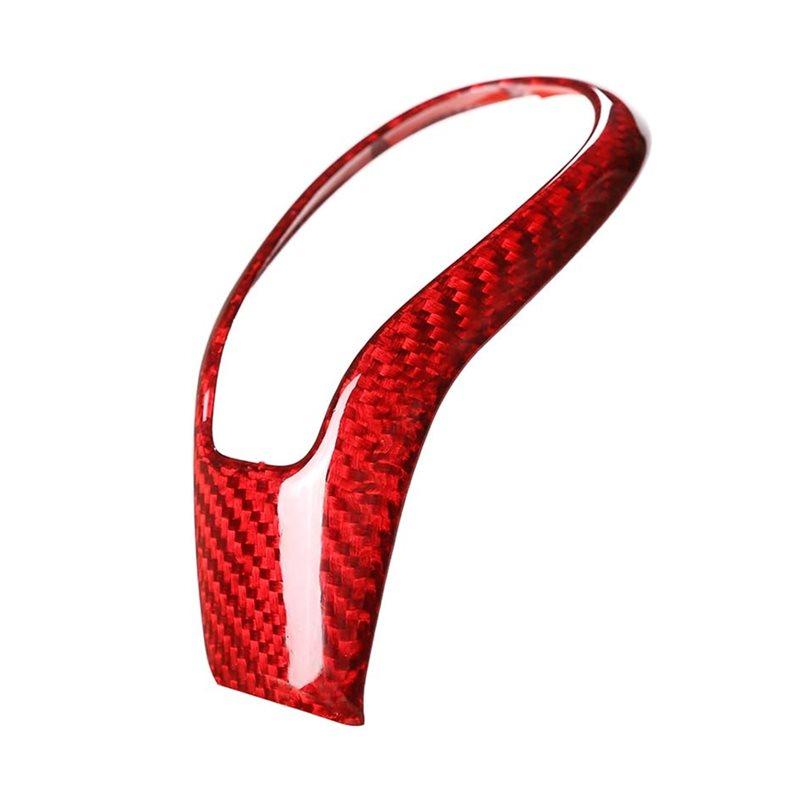 

For Volvo XC60 S60 S80 V40 Carbon Fiber Car Accessories Gear Shift Knob Head Cover Sticker Panel Trim красный