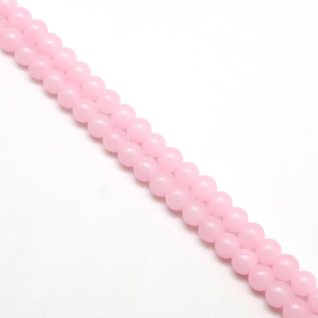 1 faixa/pacote 4/6/8/10mm contas de vidro multicoloridas faça você mesmo pulseira colar brincos acessórios de joias