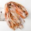 Spring and Summer Scarf Small Fragrant Wind Bronzing Color Mountain Silk Scarf Warm Shawl Women Casual Fashion Gauze Shawl
