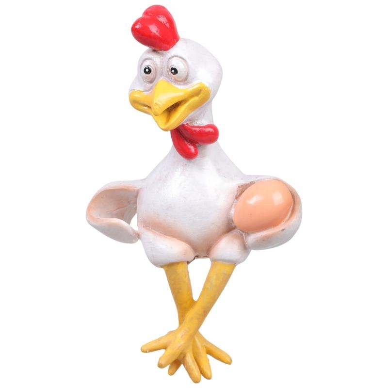 

Funny Hens Statue Handcrafted Resin Adornment Delicate Size Holiday Gift Home Accessories For Tabletop Shelf Display 1