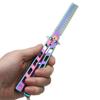 Health & Beauty Items Styling Tools Styling Tools Styling Tools Pdtoweb Butterfly Practice Comb Rainbow Foldable Trainer Stainless Steel Tool