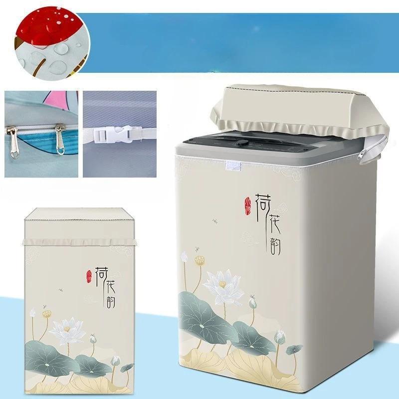 Capa para Máquina de Lavar com Abertura Superior, Capa Impermeável e Protetora Solar, Capa Protetora contra Pó, Pano de Cobertura Isolante Térmico Totalmente Automático