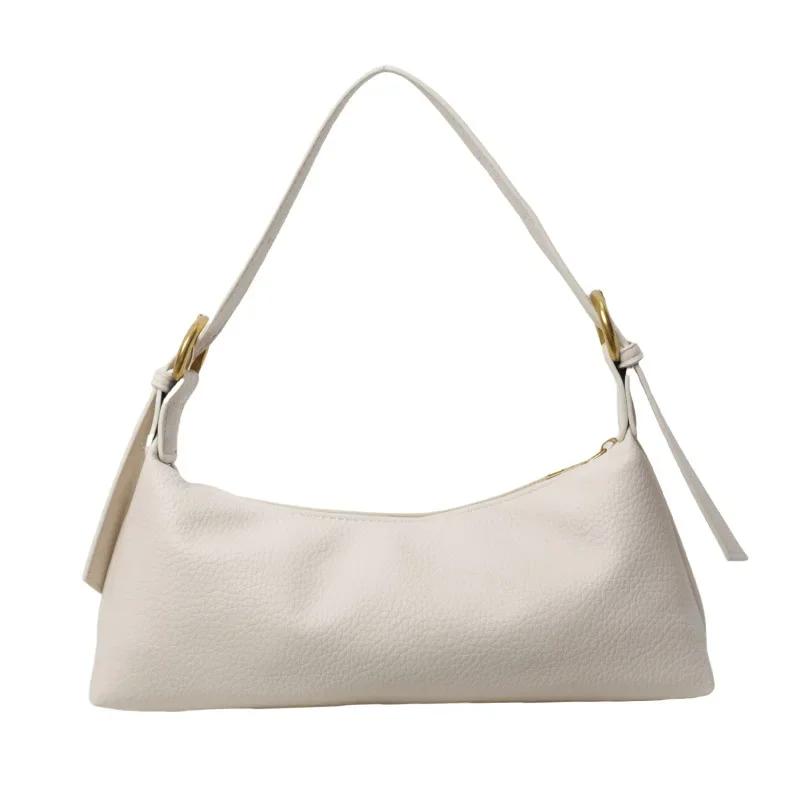 Fashion Simple Sense of Luxury Solid PU Shoulder Bags 2026 High Quality Temperament Versatile Commuting Style Crossbody Bags