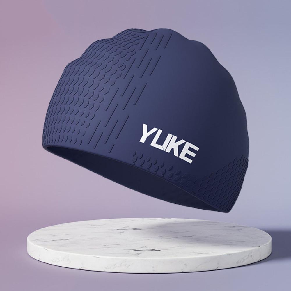 Elastic Silicone Swimming Cap Lightweight Printed Swimming Cap Diving Cap Swimming Hat  Women