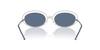 Emporio Armani Women's Matte Silver Sunglasses 0EA2160, Size 52