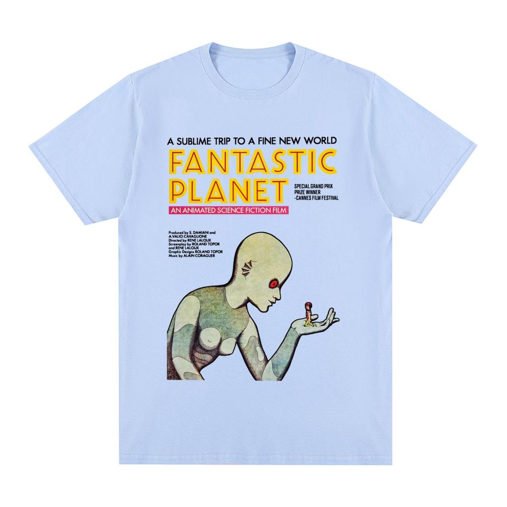 Fantastic Planet Vintage T-Shirt Anime Hip Hop Baumwolle Harajuku Streetwear 70er Kultfilm Herren T-Shirt Neues T-Shirt T-Shirt Damen Tops