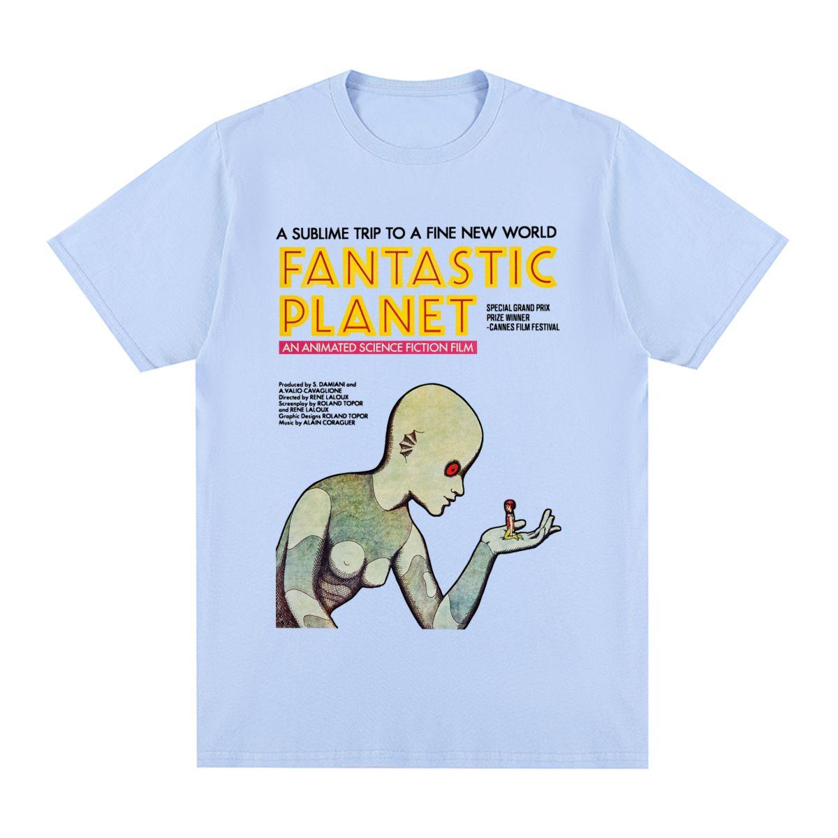 

Fantastic Planet Vintage T-shirt Anime Hip Hop Cotton Harajuku Streetwear 70s Cult Movie Men T shirt New Tee Tshirt Womens Tops 4XL