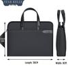 Men's Oxford Cloth Laptop Briefcase: Printed Handbag for Business, Office, and Document Carrying