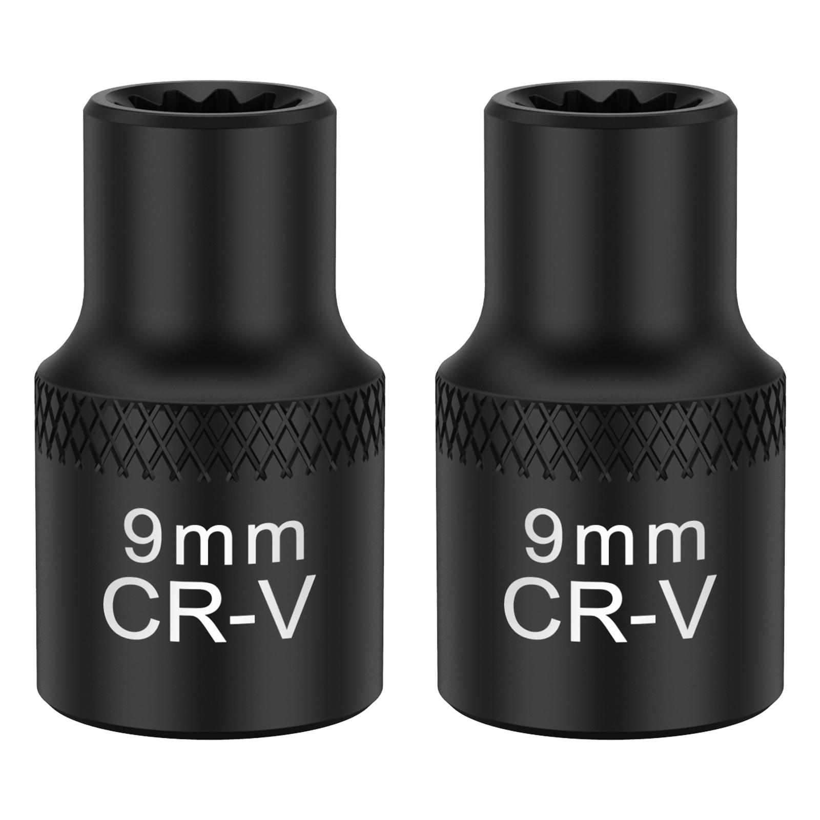 

2Pcs 11 Points Truck Brake Caliper Socket 3/8 inch Drive Ratchet Brake Caliper Removal Socket Portable Brake Caliper Socket Tool