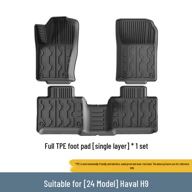 2024 Haval H9 TPE Floor & Trunk Mats with Seat Back Protection