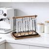 Elegant Iron Mug Rack Cups Organizer Cup Drying Stand Metal Texture Simple Theme Suitable for Modern Home Decorating