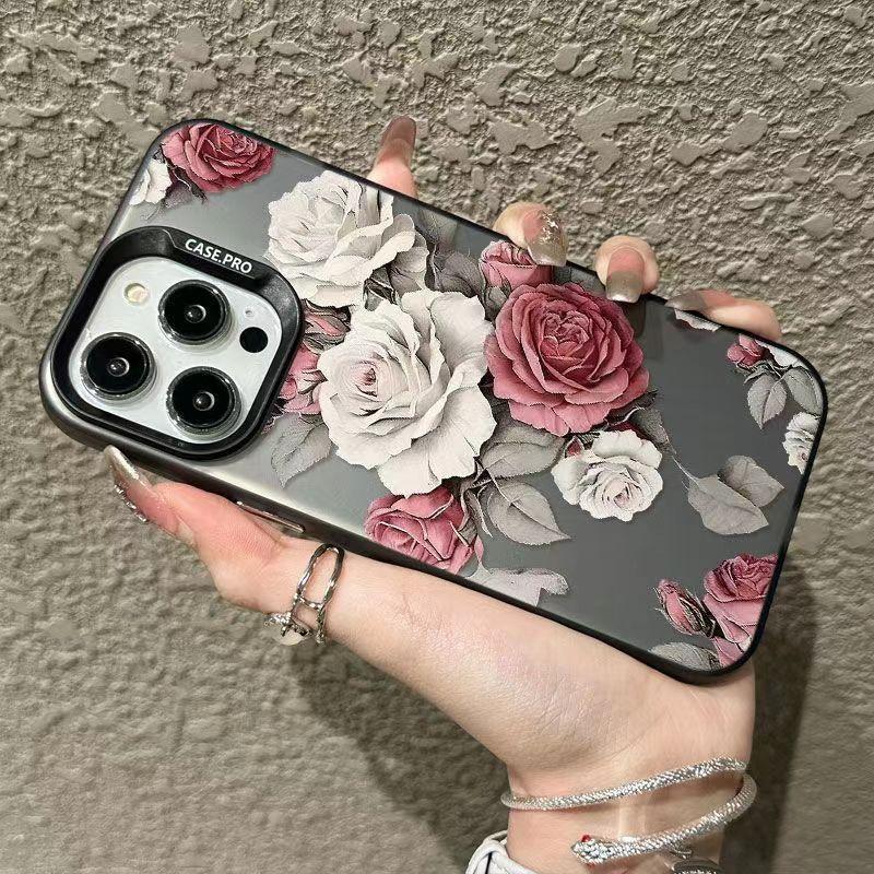 Big and Beautiful Peonies Phone Case iPhone 15 Pro Max 11 12 13 16 14 Plus Silicone Shockproof Case Lens Protector Shell