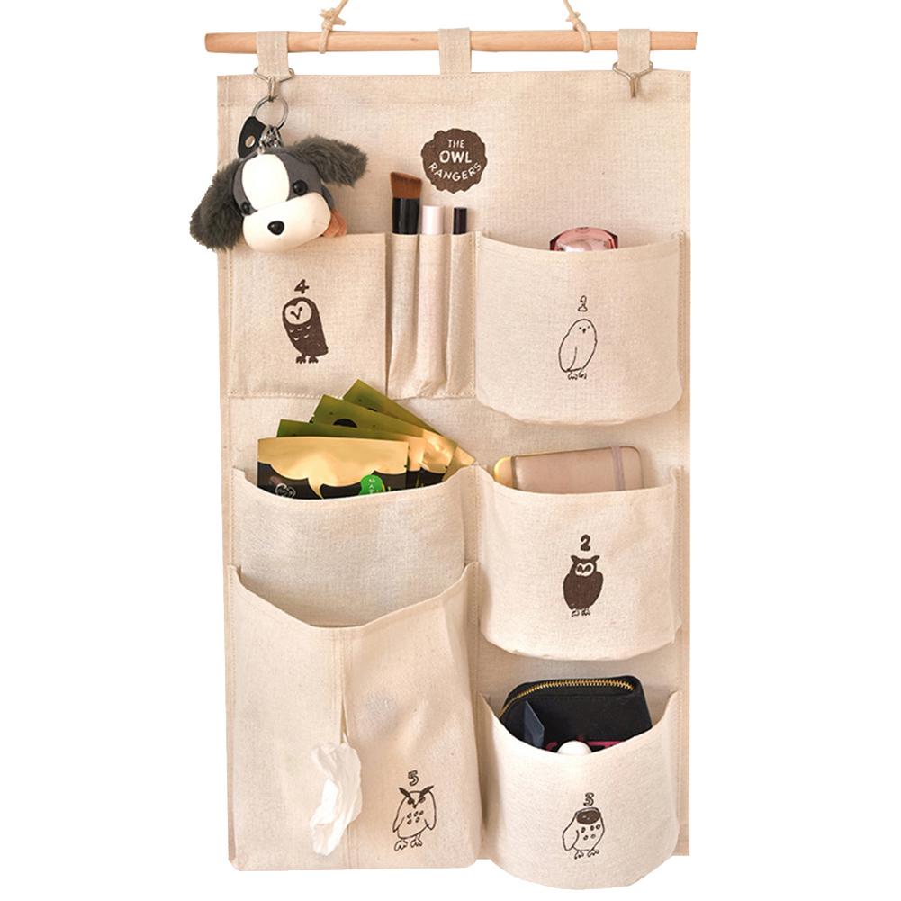Organizzatore Da Parete Con Tasche E Gancio - Appendiabiti Multiuso Per Casa, Bianco 23,5x30,5 Cm - 6