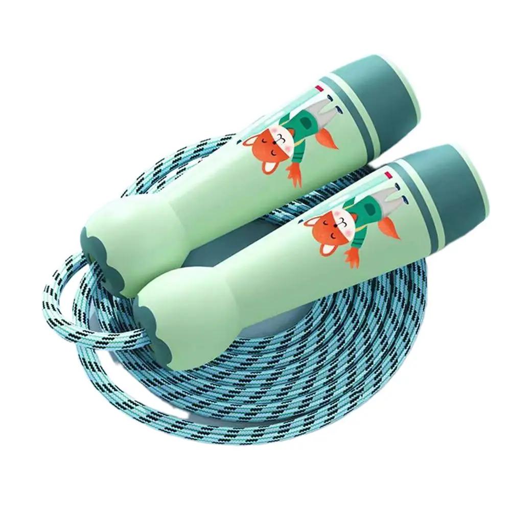 Lovely Adjustable Child Jumping Rope Fillet Design Colourful Skipping Ropes Cartoon Lovely Kids Jump Rope Sport Fitness