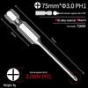 Phillips Head Electric Screwdriver Drill with Extended Fine Head, Strong Magnetic Hex Bit, High Hardness